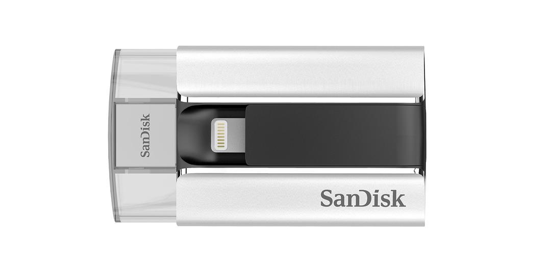 SanDisk iXpand 16GB Mobile Flash Drive with Lightning Connector for iPhones, iPads & Computers (SDIX-016G-G57)