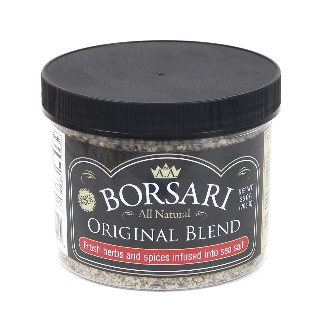 Borsari Original Seasoning Salt - Seasoned Salt Blend - Gourmet Seasonings With Herbs and Spices - All Natural Seasoning Blend for Cooking (Original 25 oz, Pack of 1)