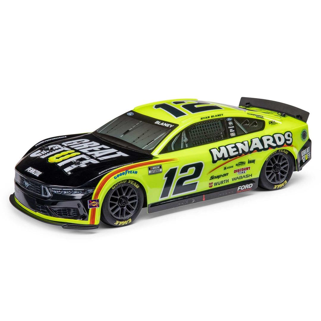 LosiLOS1122412 Ryan Blaney No. 12 Menards 2024 Ford Mustang: 1/12 AWD LOSI NASCAR RC Racecar