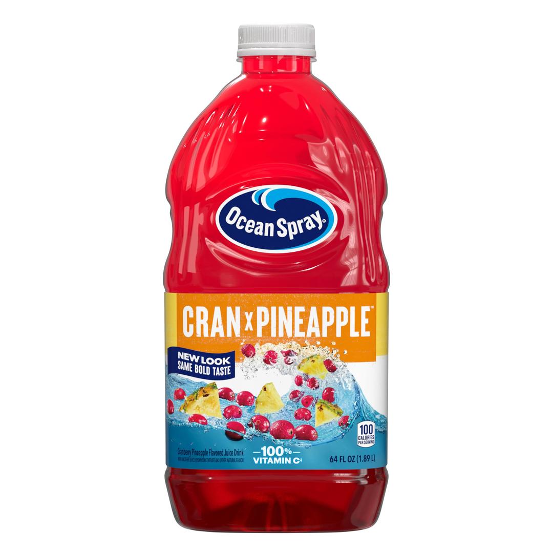 Ocean SprayCran-Pineapple™ Cranberry Pineapple Juice Drink, 64 Fl Oz Bottle (Pack of 8)