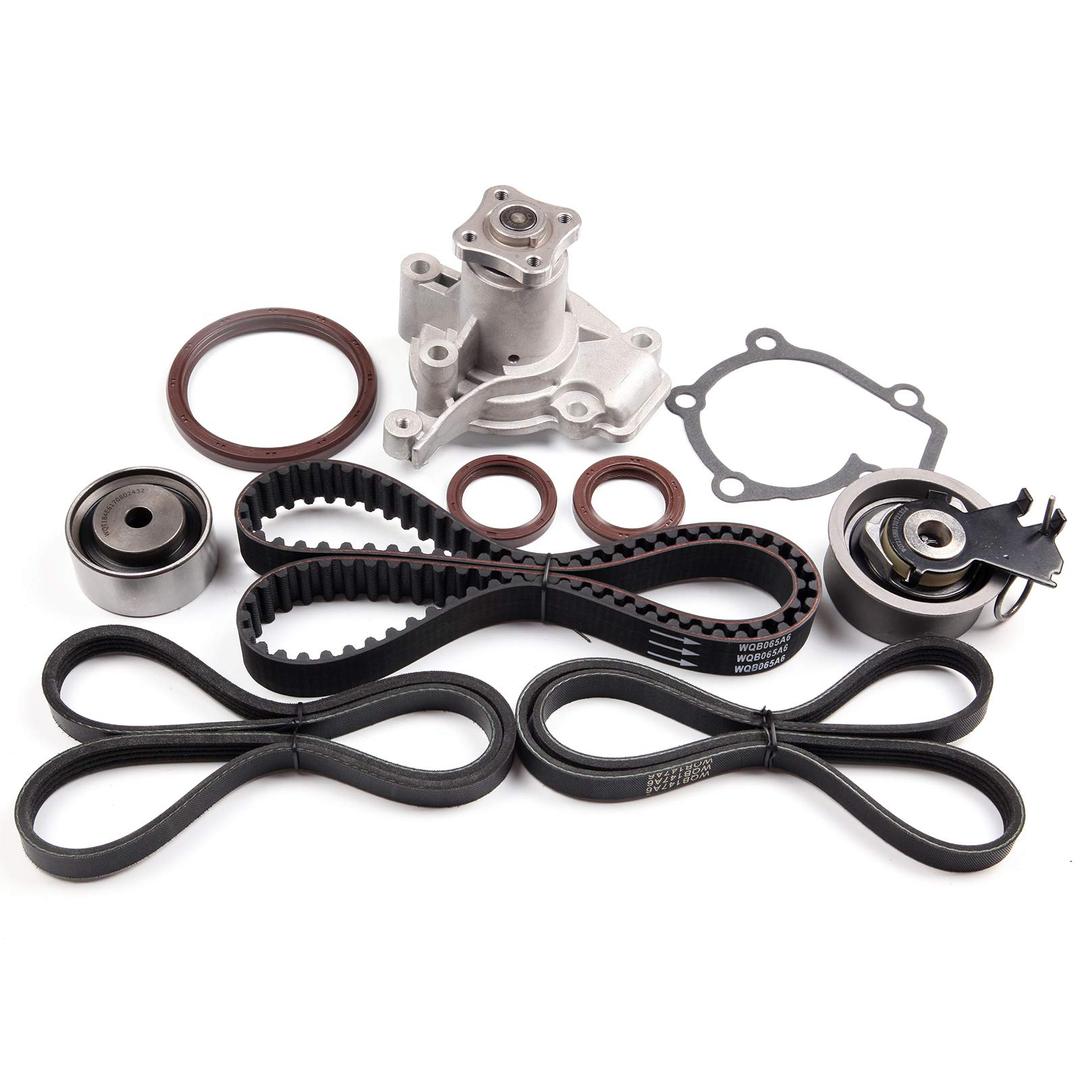 ECCPP Timing Belt Water Pump Kit Fit for 2007-2010 for HYUNDAI Elantra 2005-2009 for HYUNDAI Tucson 2010 for Kia Soul 2007-2009 for Kia Spectra 2007-2009 for Kia Spectra5