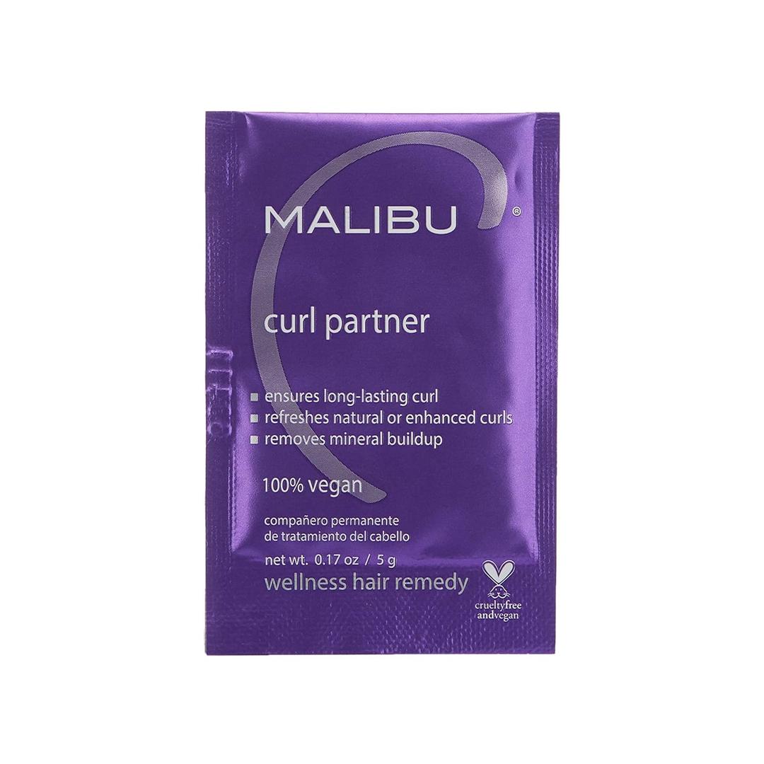 Malibu CCurl Partner Wellness Remedy (1 Packet) - Removes Mineral Build up for Healthier + Bouncier Curly Hair - Contains Gentle Antioxidants for Curly Hair Care