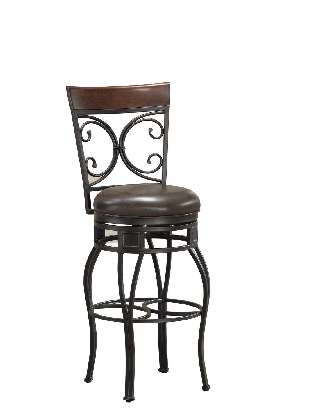 American Heritage Billiards Treviso Extra Tall Height Stool, Gray