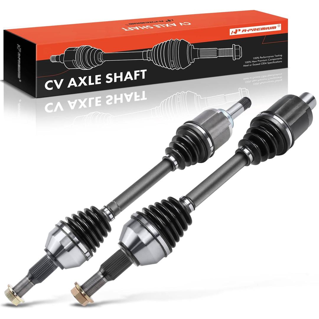 A-PremiumPair (2) CV Front Axle Shaft Assembly Compatible with Chevrolet Traverse 2009-2017 & GMC Acadia 2007-2017 & Buick Enclave & Saturn Outlook, 2007-2017, Left and Right, Replace# 20985786