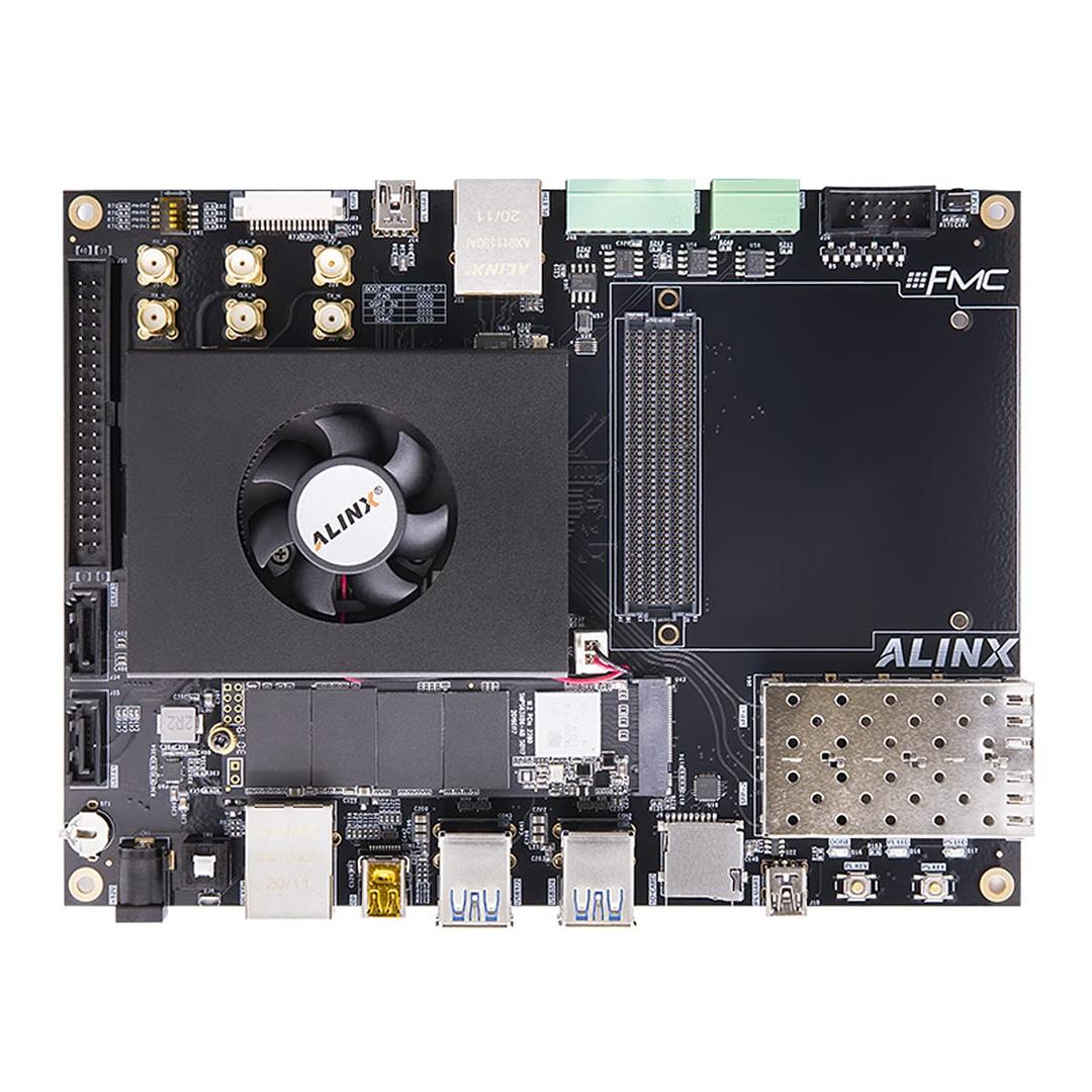 ALINX AXU9EG: Xilinx Zynq UltraScale+ MPSoC ZU9EG FMC HPC (FPGA Development Board + USB Downloader)