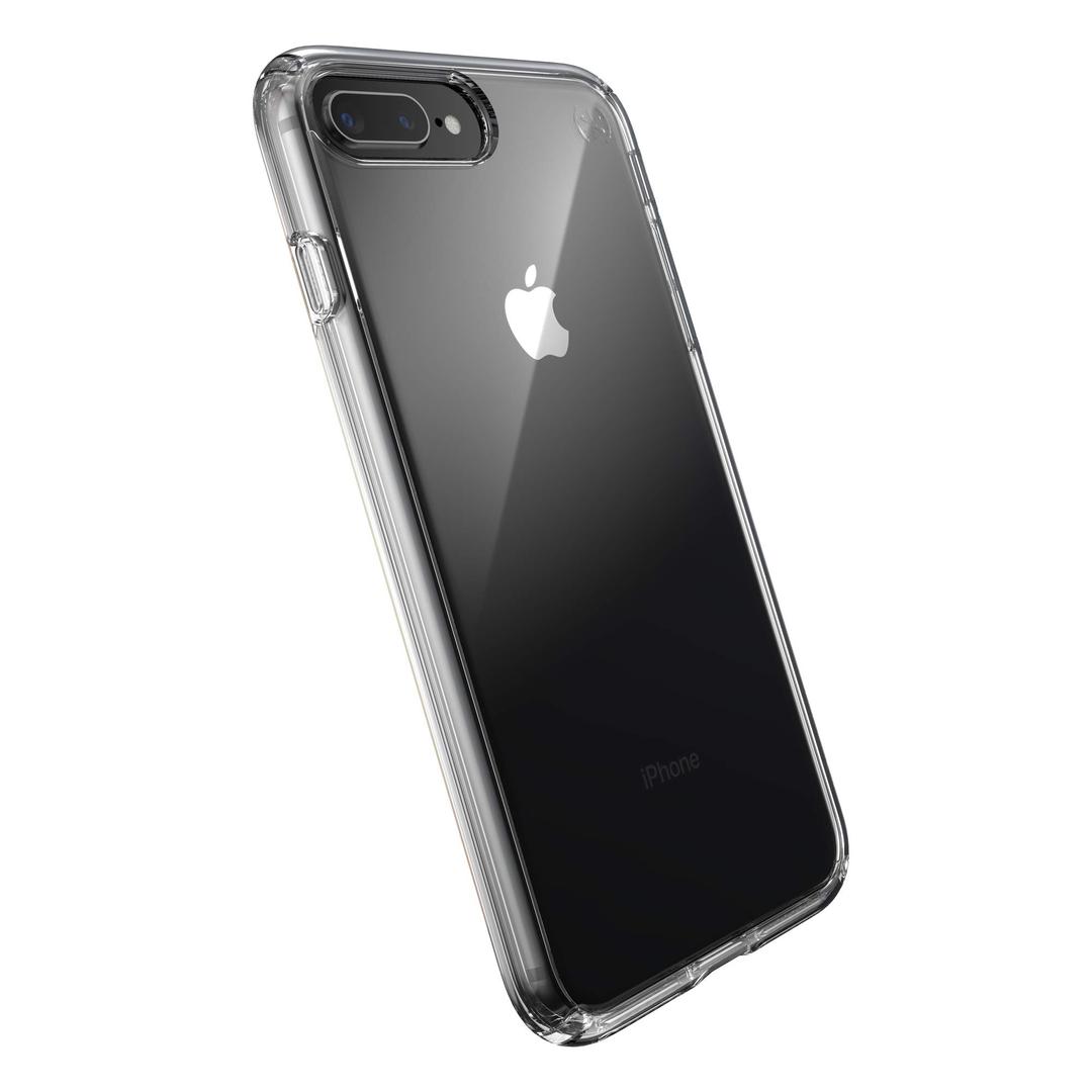 Speck Products Presidio Perfect-Clear iPhone 8 Plus/iPhone 7 Plus Case, Clear/Clear (136225-5085)