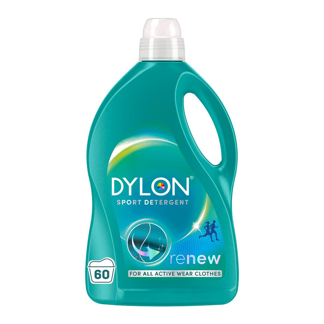 Dylon Sport Detergent (60 Wash Loads), Liquid Laundry Detergent for Active Wear Clothes, Sport Detergent to Remove malodour, Keep Elasticity and renews in every wash with optimal results in 10 washes