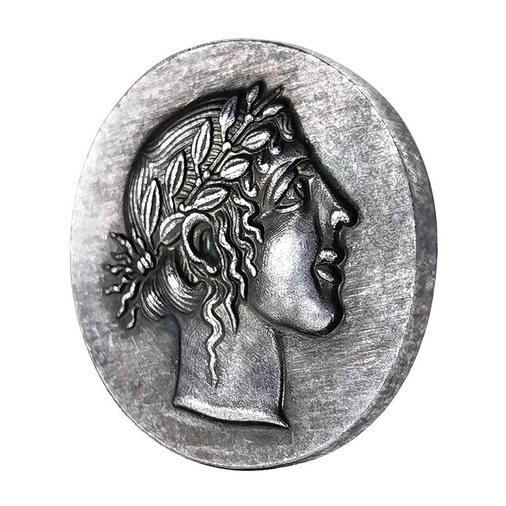 Ancient Greek Commemorative Coin, Greek Goddess Commemorative Coin, Greek Mythology Lion Alloy Badge Collection, 5Pcs