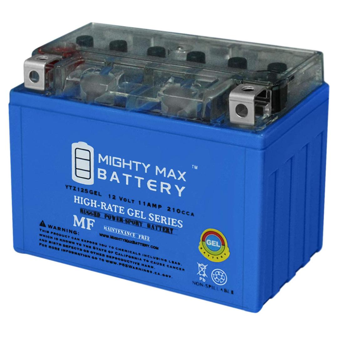 Mighty Max Battery 12V 11AH Gel Battery for Honda 750 VT750C,Shadow Spirit Aero 2007-2009