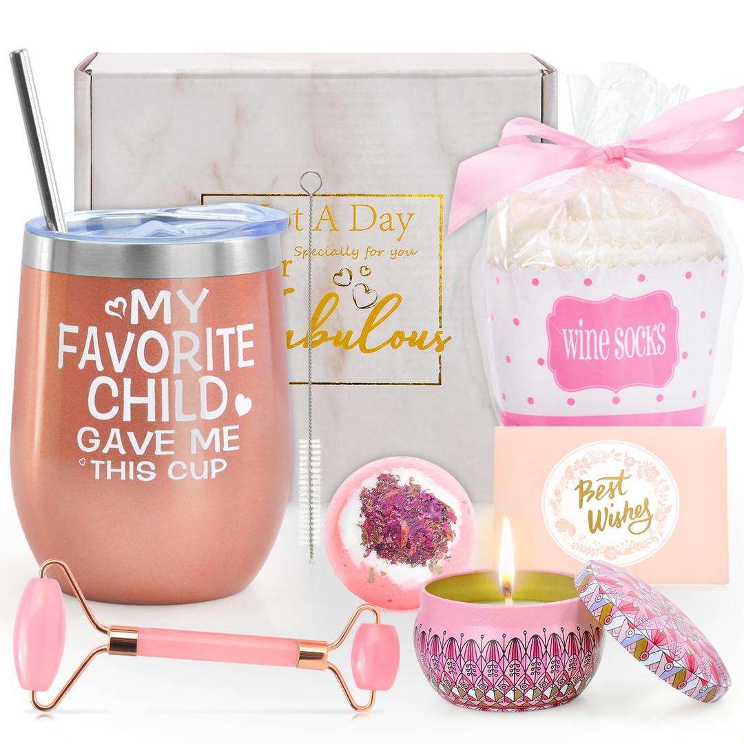 Gifts for Mom from Daughter,Son - Mom Gifts, Birthday Gifts for Women， Funny Mothers Day for Mom, Christmas Gifts for Mom,-12oz Tumbler and Candle