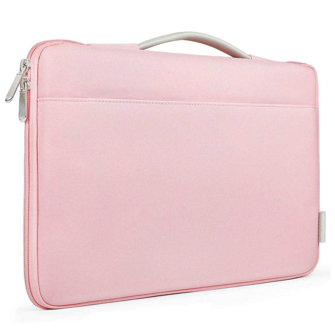 Inateck 13-13.3 Inch Laptop Sleeve Case Bag Briefcase Compatible 13 Inch MacBook Air 2010-2020, MacBook Pro 13 Inch 2012-2019, 12.3 Surface Pro X/7/6/5/4/3, Surface Laptop 3 - Pink