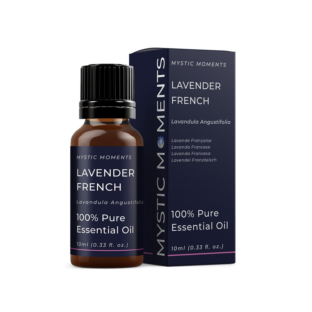 Mystic Moments | Lavender French Essential Oil 10ml - Pure & Natural Oil for Diffusers, Aromatherapy & Massage Blends Vegan GMO Free