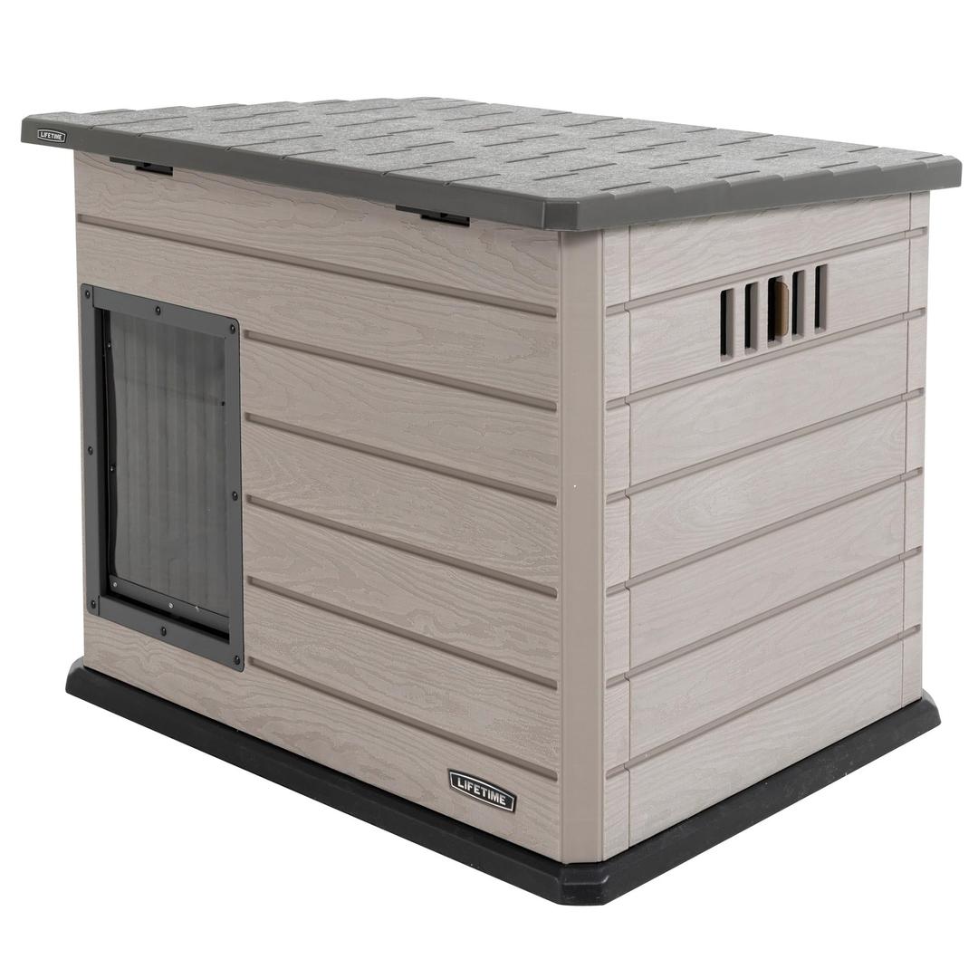 Deluxe Dog House, Weather Protected with Adjustable Vents, Ideal Shelter for Medium to Large Dogs