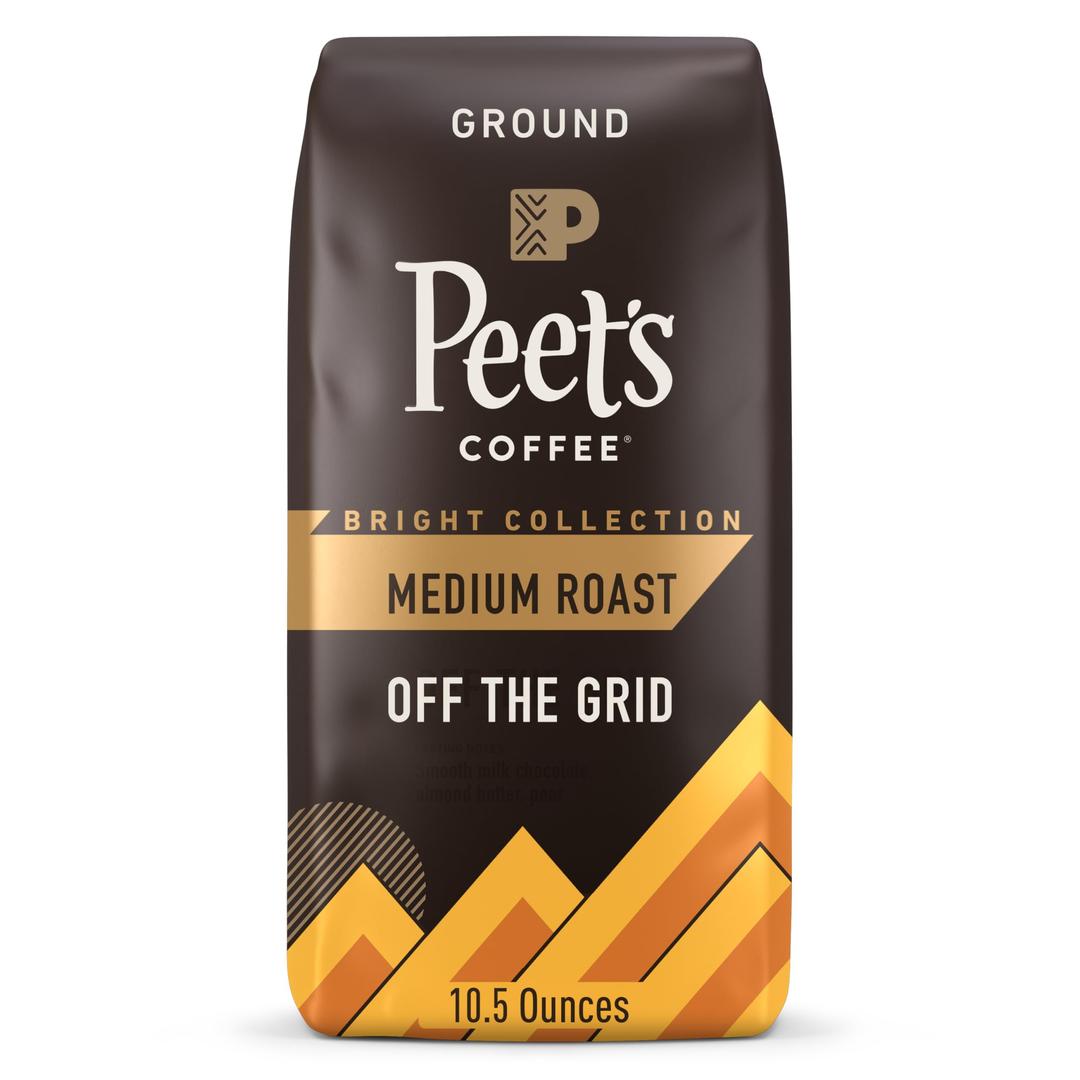 Peet's Coffee, Medium Roast Ground Coffee - Off the Grid Blend 10.5 Ounce Bag