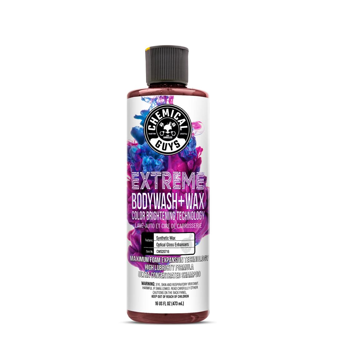 Chemical Guys CWS20716 Extreme Bodywash & Wax Foaming Car Wash Soap, (Works with Foam Cannons, Foam Guns or Bucket Washes) Safe for Cars, Trucks, Motorcycles, RVs & More, 16 fl oz, Grape Scent