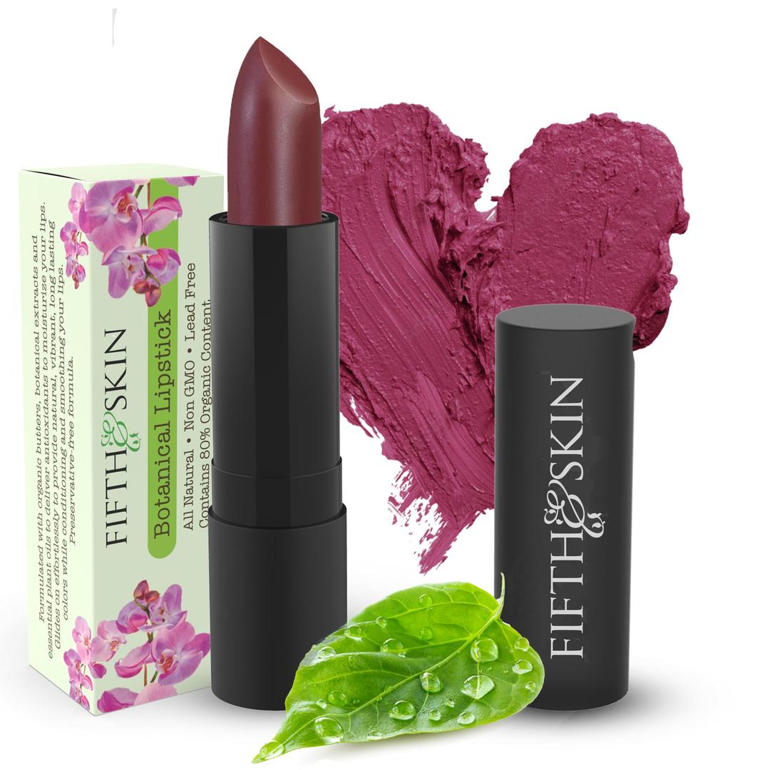 BOTANICAL Lipstick (CHERRY) | Vegan | Natural | Organic | Certified Cruelty Free | Paraben Free | Petroleum Free | Healthy | Moisturizing | Vibrant Color that's Good for your Lips!