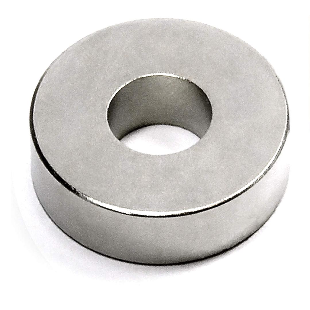 CMS Magnetics® Grade N52 Super Strong Neodymium Magnet Ring OD1.26 x ID 1/2" x 3/8" - Rare Earth Magnet Ring for Classroom, Science Project and DIY Applications - One Pack