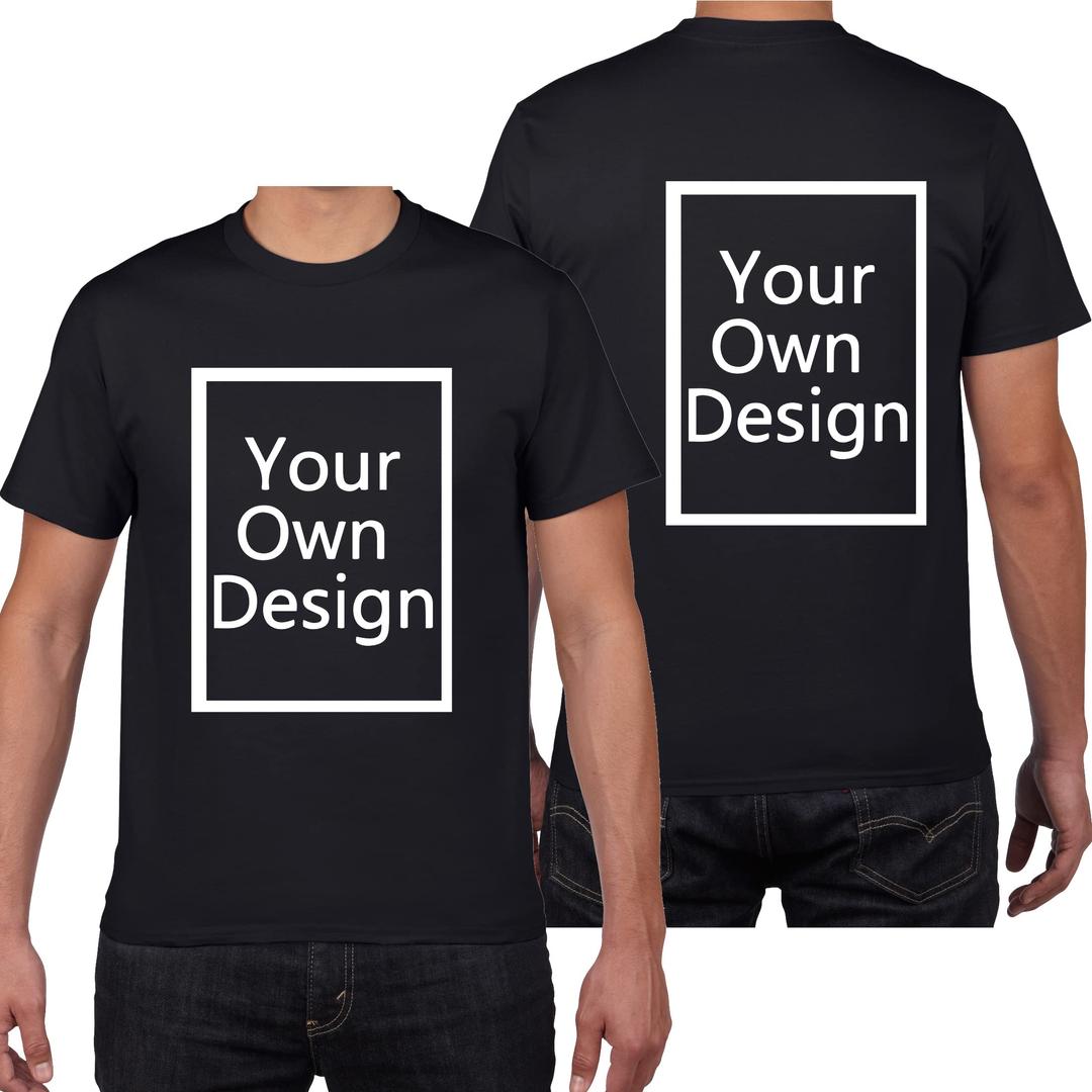 Custom T Shirts for Men/Women Design Your Own Shirt Add Text/Image/Logo Personalized Cotton Tee Printed Photo Front/Back