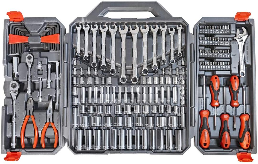 Crescent 180 Piece Professional Tool Set in Tool Storage Case - CTK180