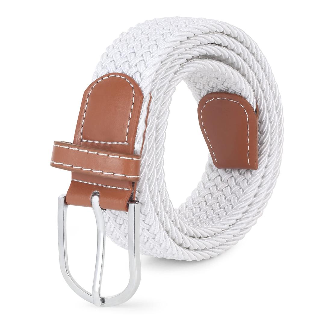 ZOROStretchable Woven Fabric belt for Men & Women,Fits on upto 40 inches waist size,Hole free design