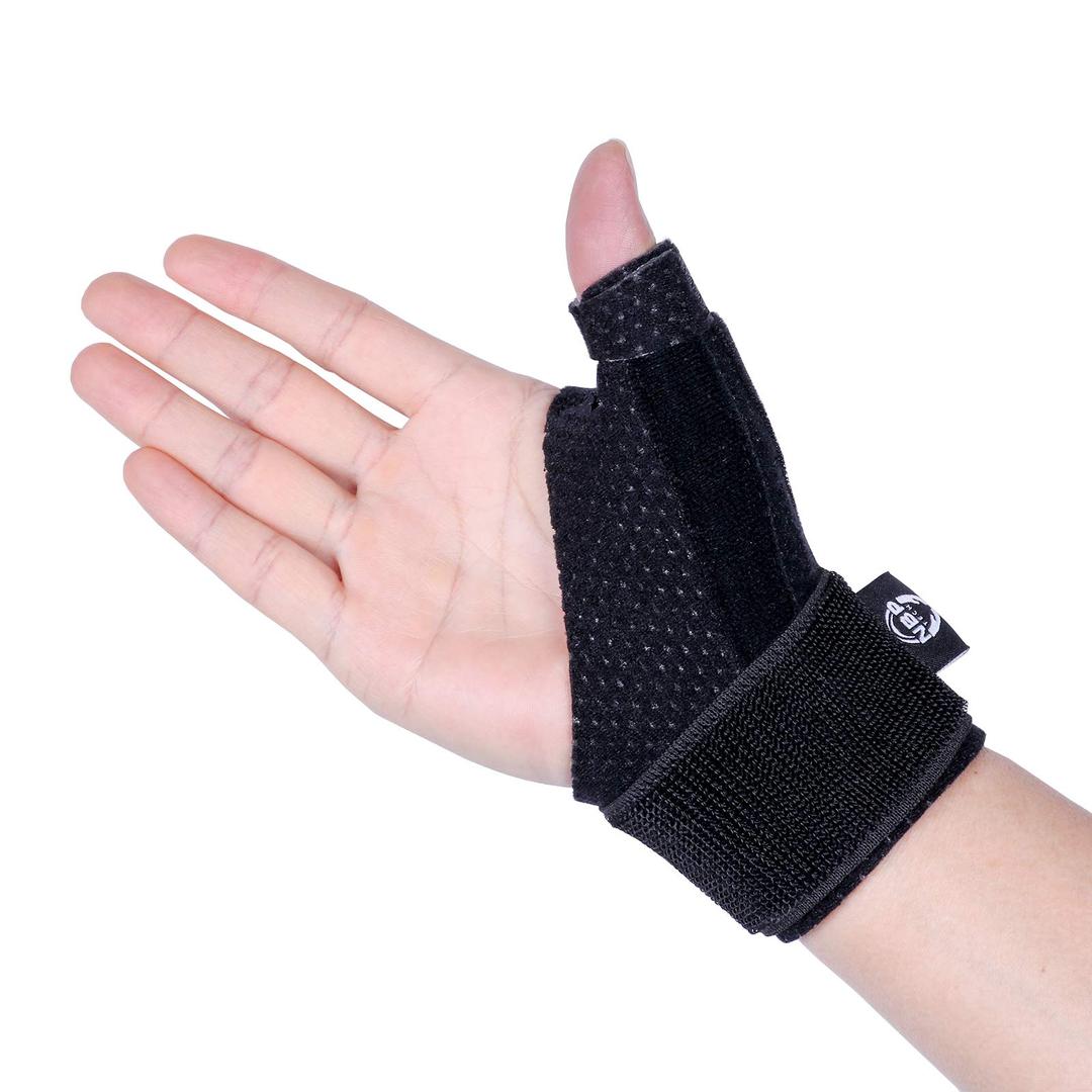 Dr.Welland Reversible Thumb & Wrist Stabilizer splint for BlackBerry Thumb, Trigger Finger, Pain Relief, Arthritis, Tendonitis, Sprained and Carpal Tunnel Supporting, Lightweight and Breathable S/M