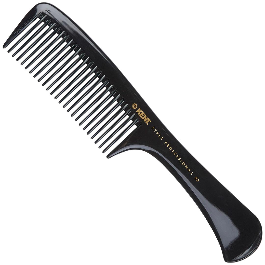 Kent SPC83 Salon-Style Wide-Tooth Comb for Detangling and Styling - Professional Quality Hair Comb with Wide Teeth for Medium and Thick Hair