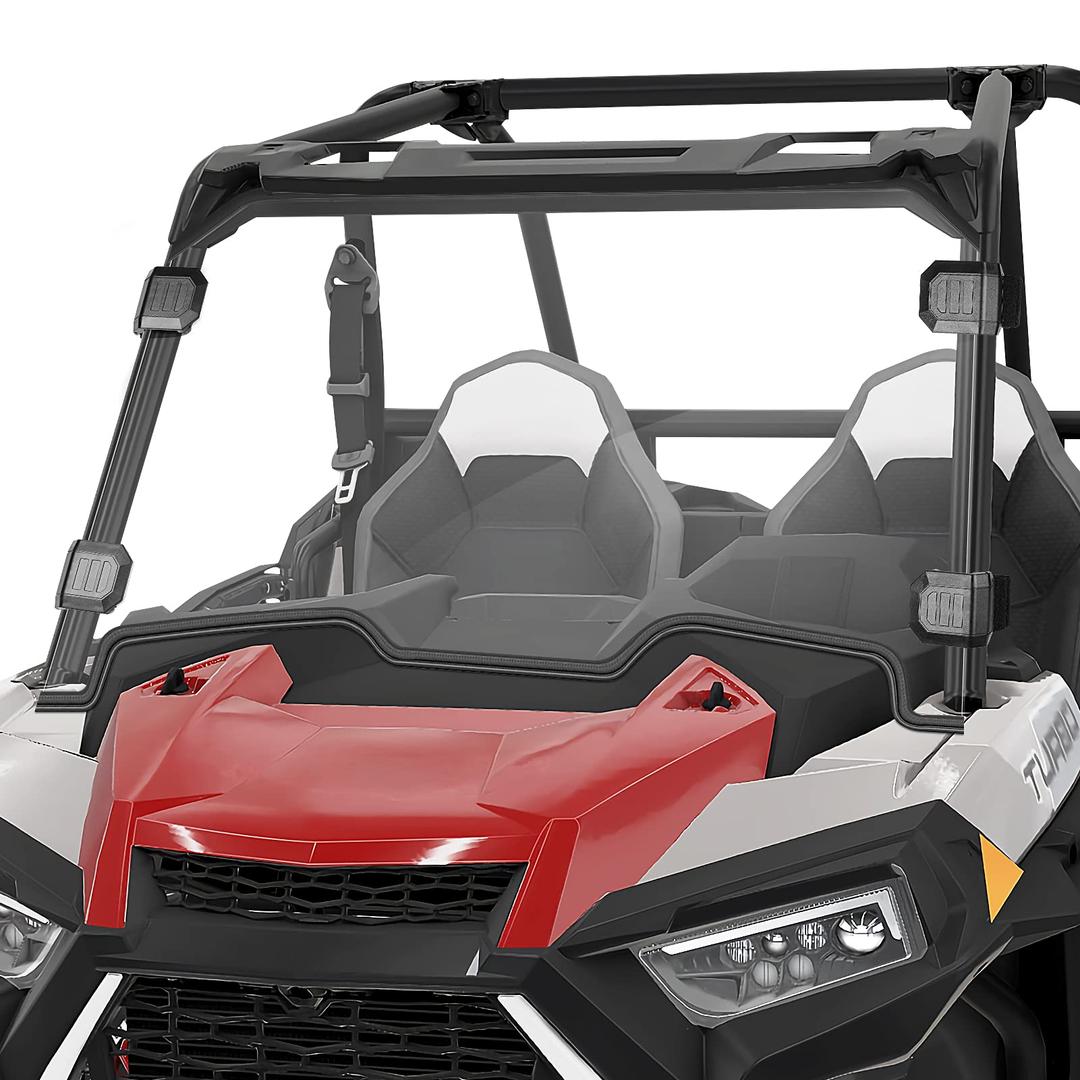 Hard Coated Polycarbonate Clear UTV Full Windshield for Polaris Razor, 2019-2021 RZR XP 1000, 2019-2021 RZR XP 4 1000, 2019-2021 RZR XP Turbo, 2019-2021 RZR XP 4 Turbo