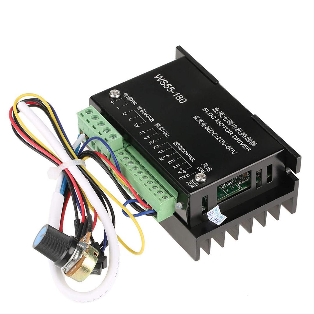 Salaty BLDC Controller, High Performance Brushless DC Motor Driver, 3 Phase BLDC Motor Controller for Exhaust Fan Electric Power Tools