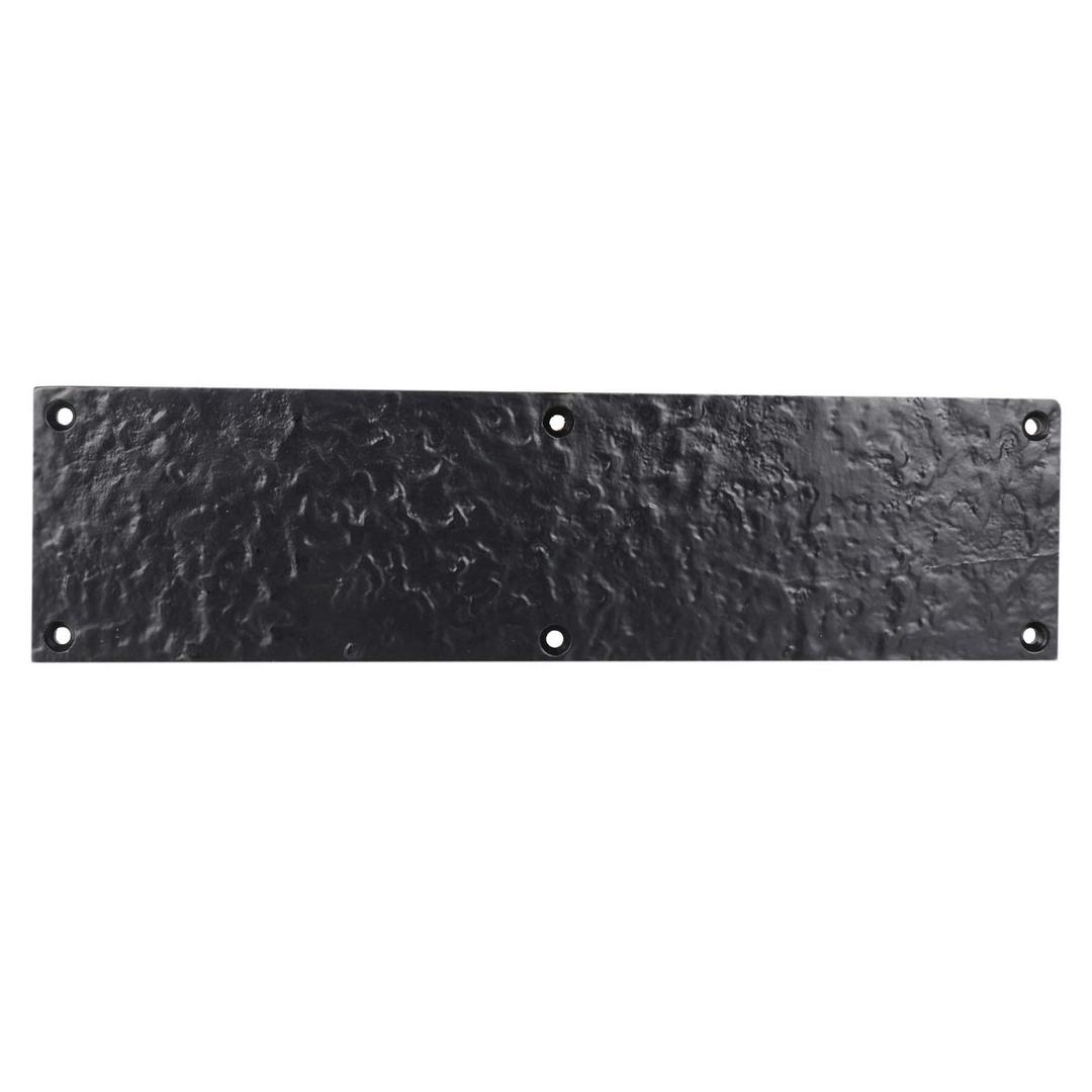 Iron Black Powder Coated 11.5" X 3" Inch Push Plate For Door