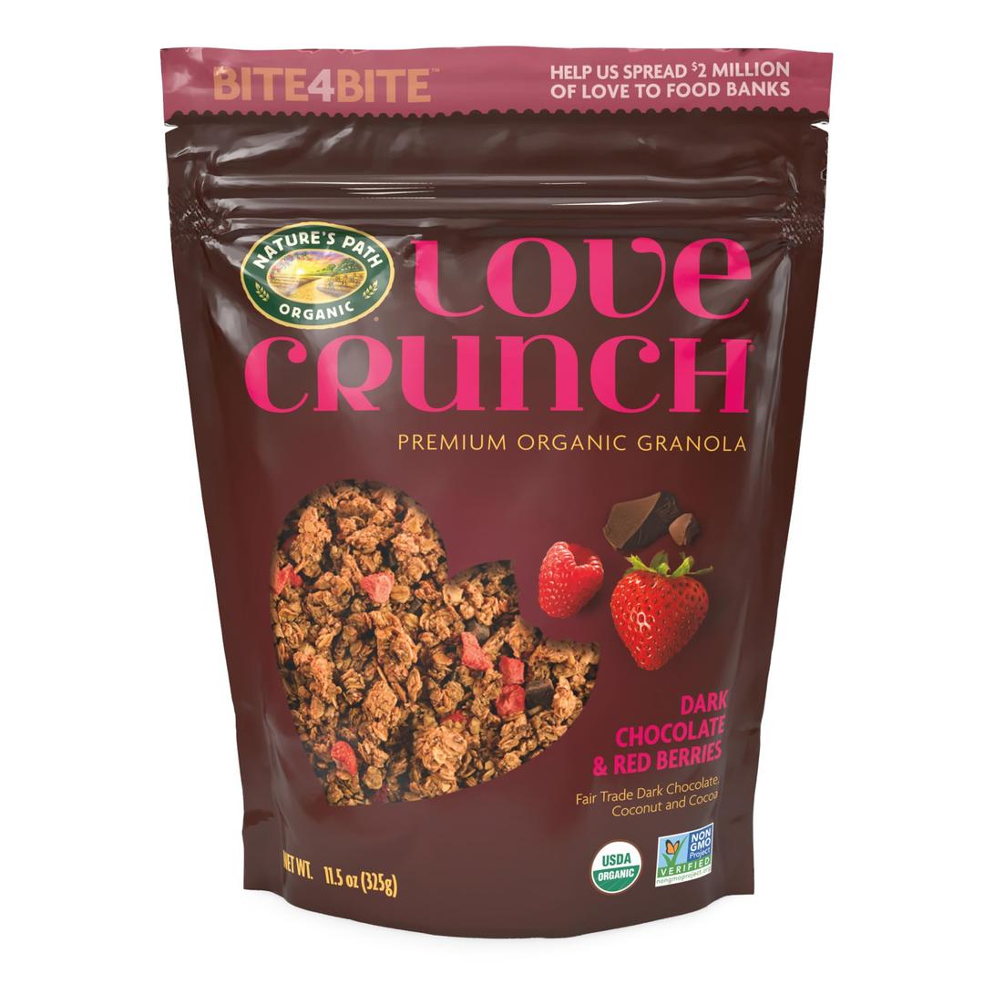 Love CrunchNature's Path Organic Love Crunch Premium Granola, Dark Chocolate & Red Berries, 11.5 Ounce (Pack of 6)