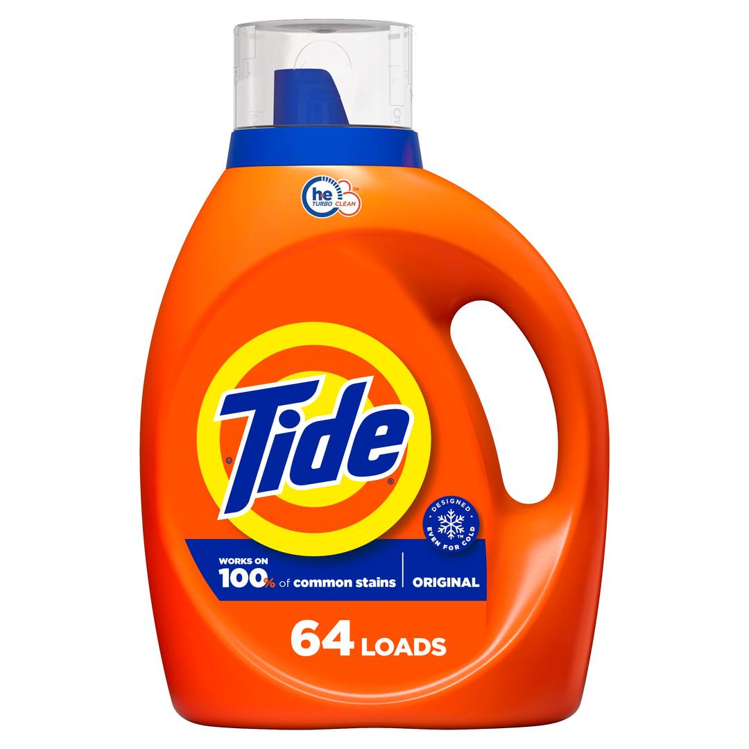 Tide Liquid Laundry Detergent Soap, Original Scent, HE Compatible, 64 Loads, 84 fl oz