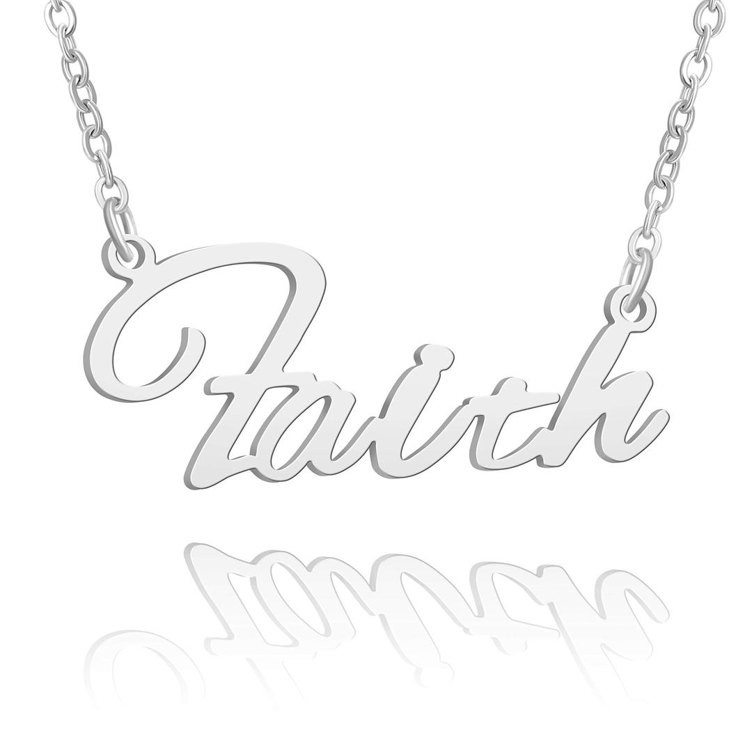 BUREIWomen Personalized Name Necklace Best Gift for Women Between 14"-16"-18"