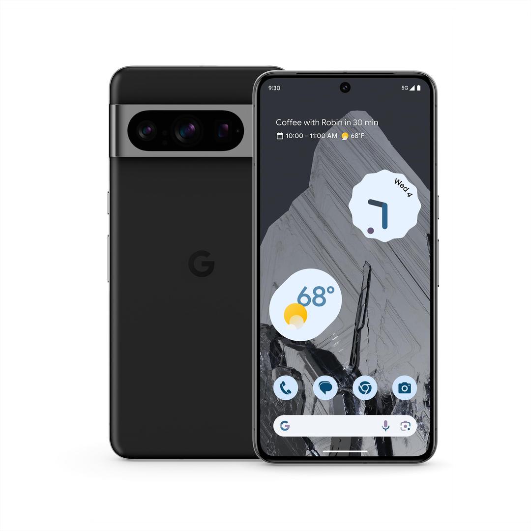 Google Pixel 8 Pro - Unlocked Android Smartphone with Telephoto Lens and Super Actua Display - 24-Hour Battery - Obsidian - 128 GB