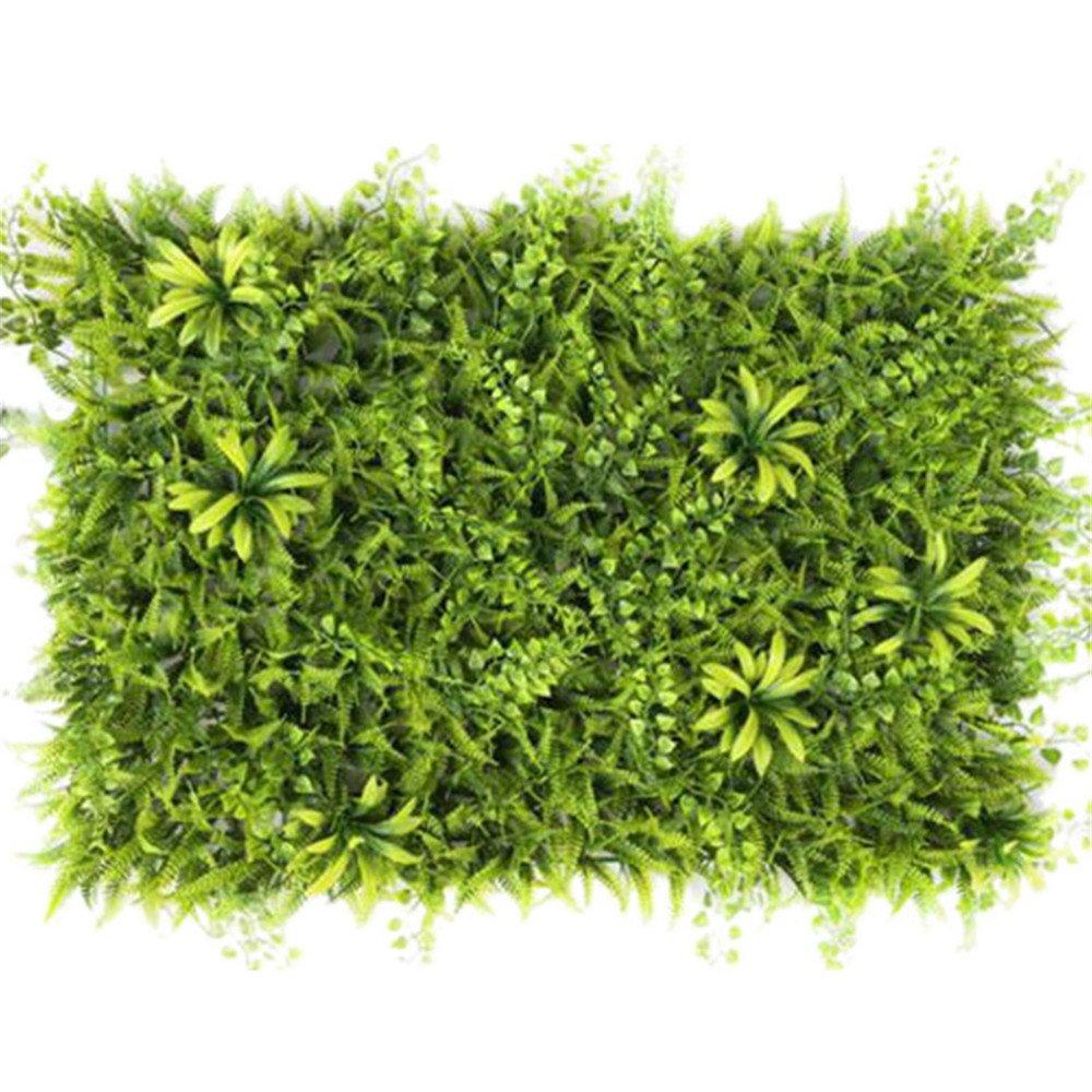 Urijk Artificial Hedge Plant Wall Panel 16" x 24", Sound Diffuser Privacy Fence Screen Greenery Wall Cover Garden Home Decoration for Outdoor, Indoor, Garden, Backyard, Home Décor