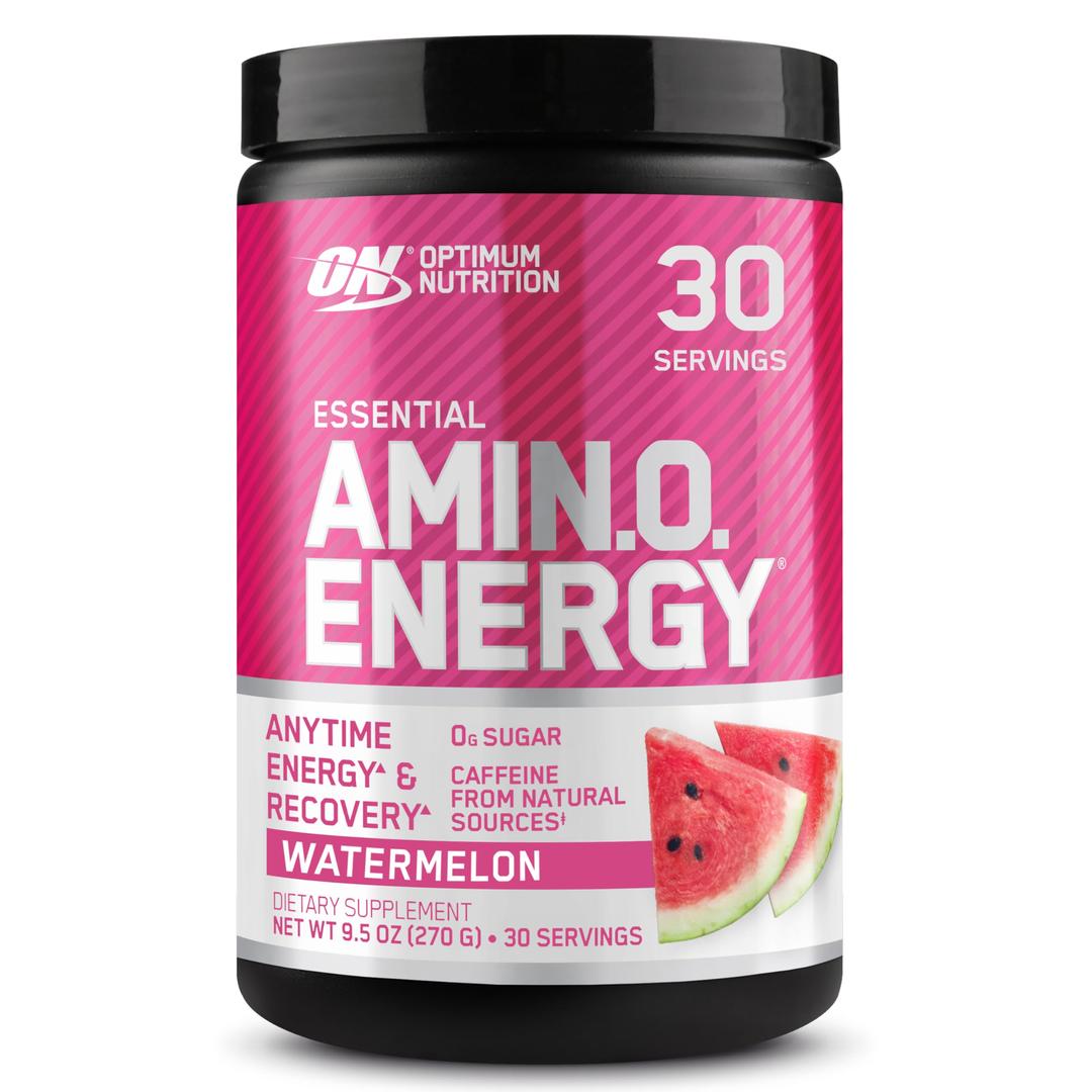 Optimum NutritionAmino Energy - Pre Workout with Green Tea, BCAA, Amino Acids, Keto Friendly, Green Coffee Extract, Energy Powder - Watermelon, 30 Servings (Packaging May Vary)