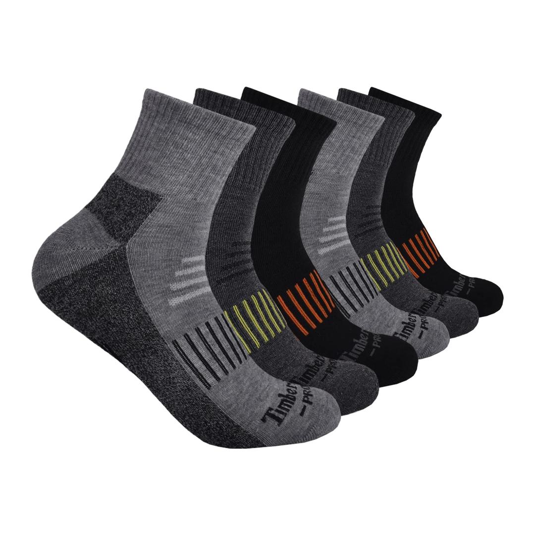 Timberland PROMen's 6-Pack Quarter Socks