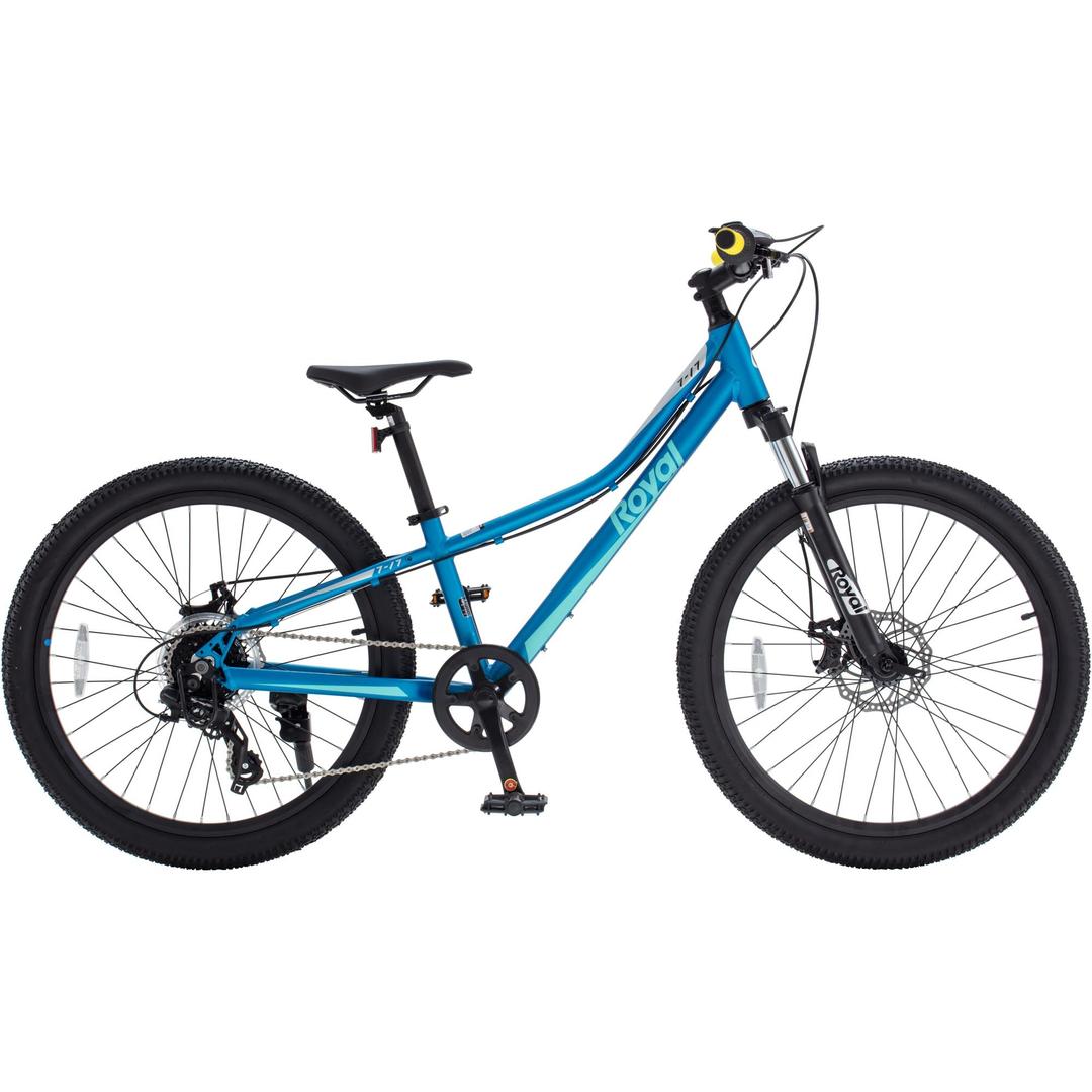 RoyalBabyKids Mountain Bike Aluminium 20/24 Inch MTB Sports Bicycle, 1-Speed/8-Speed Hardtail Dual Disc Brakes Front Suspension Boys Girls Teens Ages 7+ Years