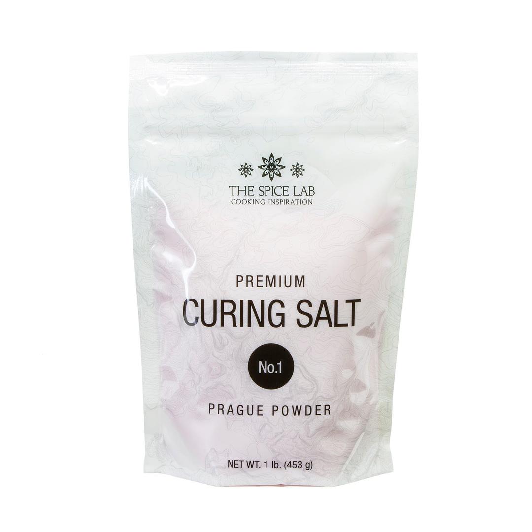 The Spice Lab Curing Salt #1 (1 Lb Bag) Pink Curing Salt (Prague Powder 1) 6.25% Sodium Nitrite Curing Salt for Meat, Game, Bacon Cure, Brining Salt, Jerky Cure, Brisket & Corned Beef - Made in USA