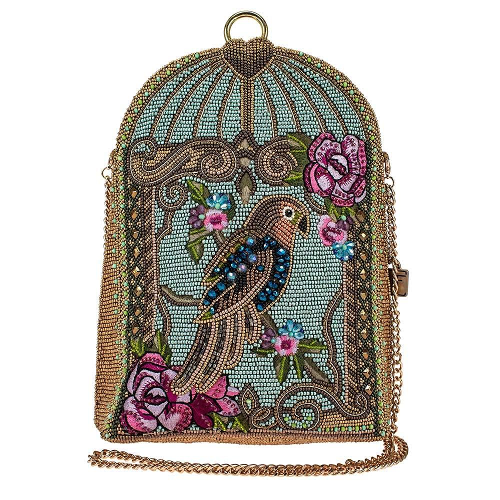 Mary Frances Pretty Parrot Beaded Crossbody Handbag, Multi