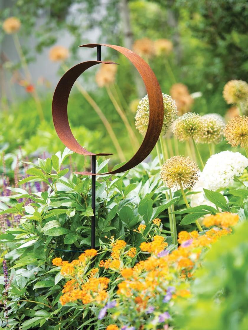 Gardener's Supply Company Corten Steel Garden Sculpture | 58" High Artistic & Dramatic Garden Landscape Decoration