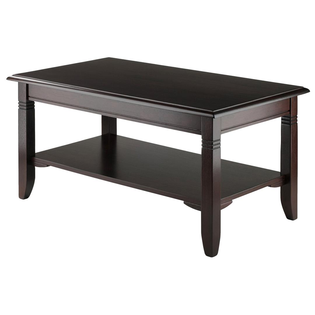 Winsome Nolan 18.03-inch x 37-inch x 21.02-inch Composite Wood Coffee Table, Cappuccino (40237)