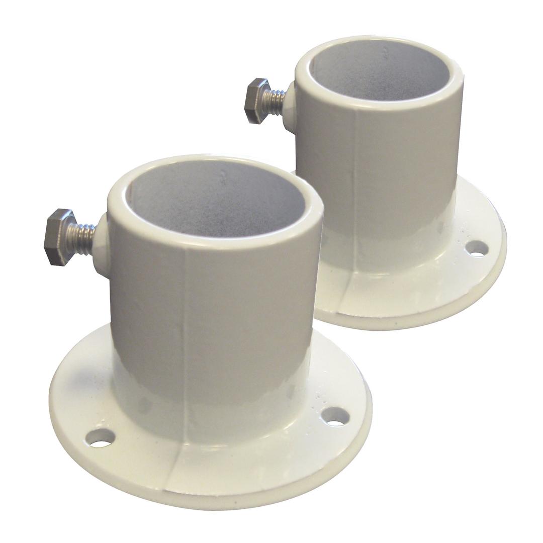 Blue WaveNE1228PR Aluminum Deck Flanges for Above Ground Pool Ladder - Pair