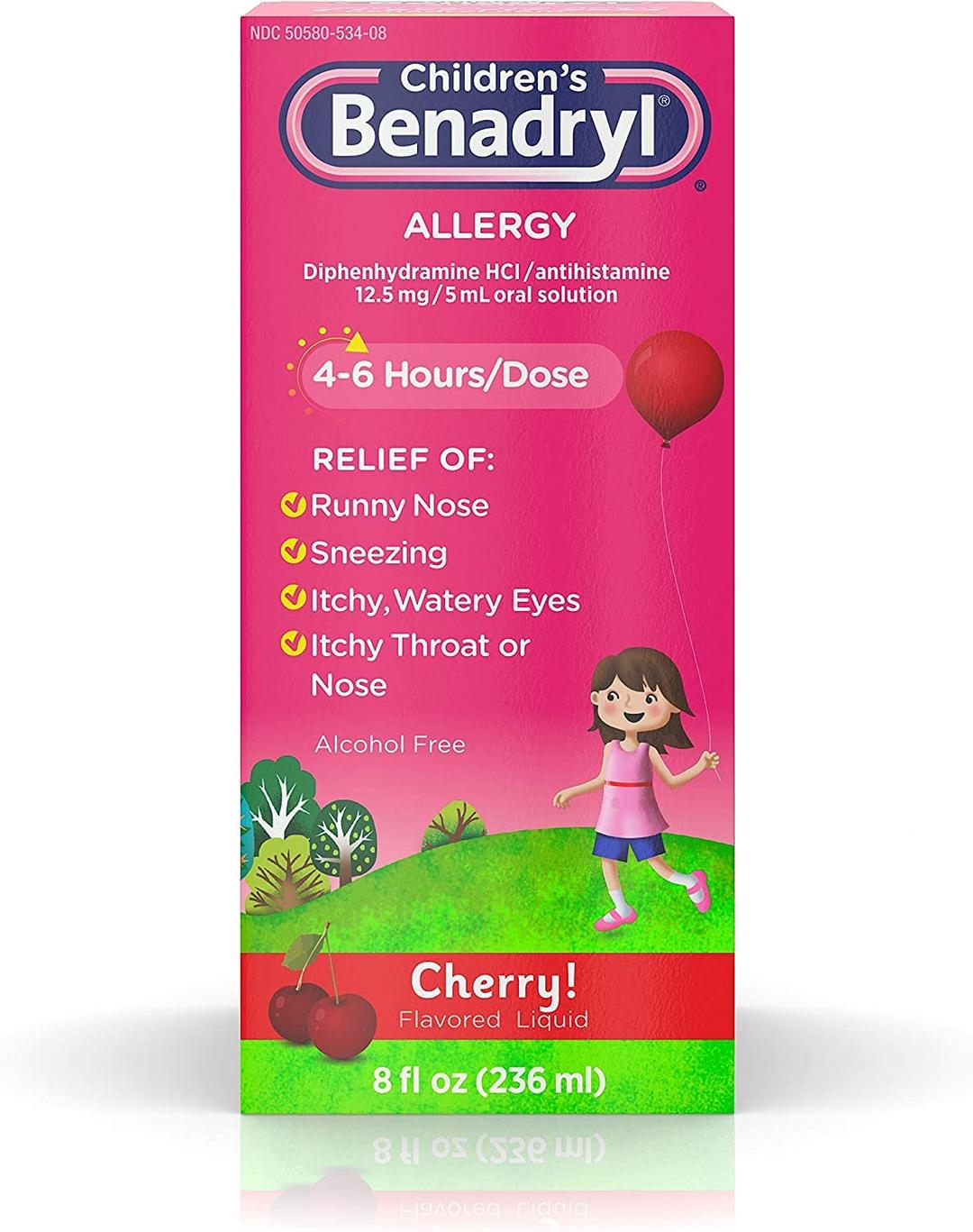 Benadryl Childrens allegry Liquid 2X 8 oz