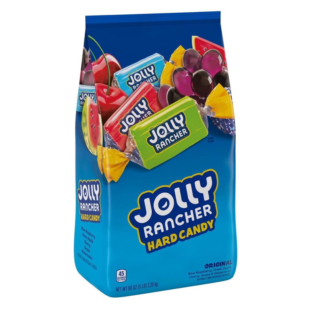 JOLLY RANCHER Assorted Fruit Flavored Hard Candy Bulk Bag, 5 lb