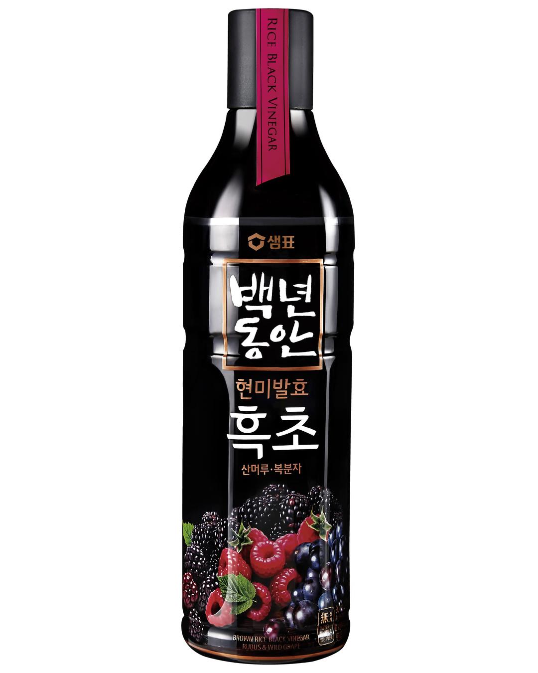 Sempio Vinegar Drink (Rubus & Wild Grape, 30.4fl oz) - Brown Rice Black Vinegar, Concentrated Refreshing Mix. No Added Sugar