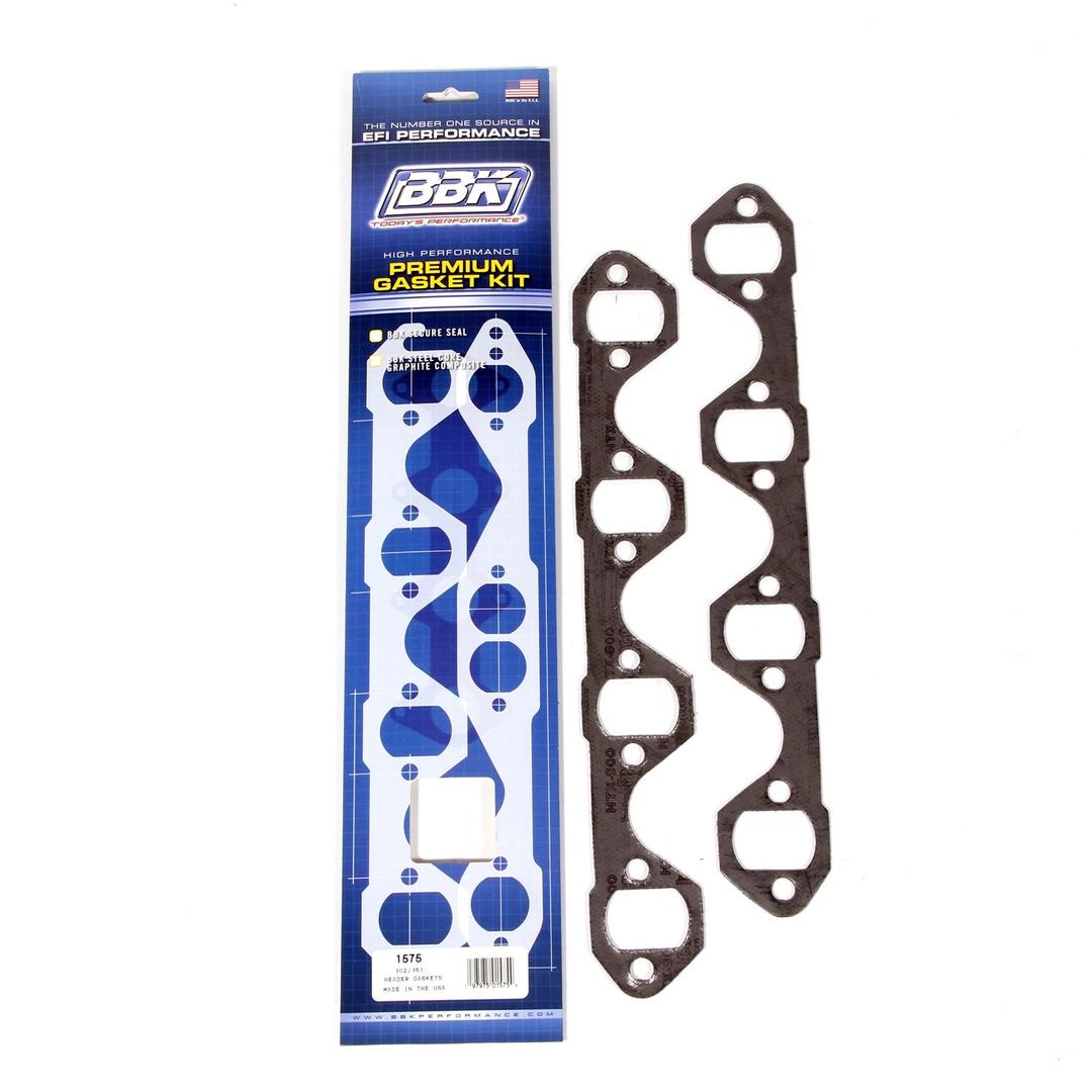 BBK 1575 1-5/8" Premium Exhaust Header Gaskets Kit for Ford 302/351, (Pair)