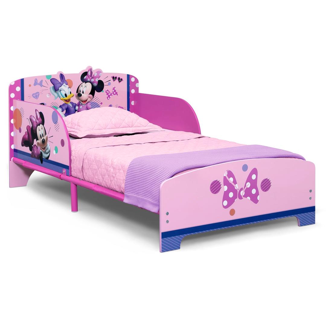 Delta ChildrenWood and Metal Toddler Bed, Minnie Mouse