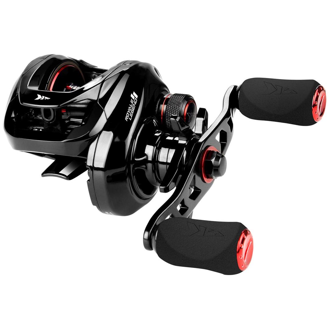 KastKing Royale Legend II Baitcasting Reels, New Compact Design Baitcaster Fishing Reel, 17.64LB Carbon Fiber Drag, Cross-Fire 8 Magnet Braking System, Available in 5.4:1 and 7.2:1