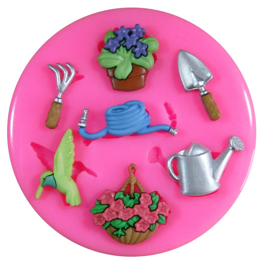 Gardener's World Gardening/Flower Silicone Mould Mold for Cake Decorating Cake Cupcake Toppers Icing Sugarcraft Tool by Fairie Blessings