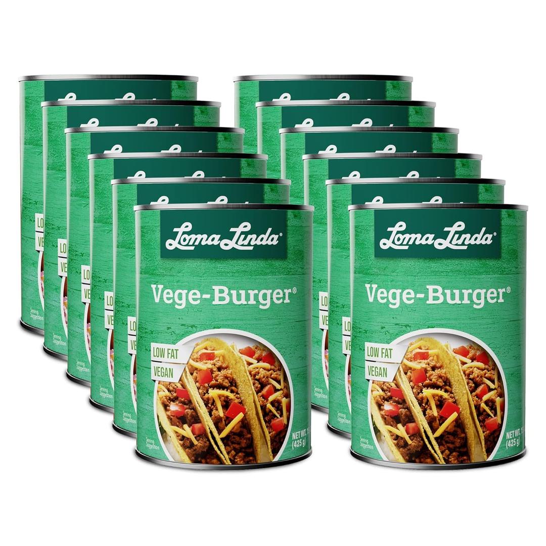 Loma LindaPlant-Based Meats (Vege Burger (15 oz.), 12 Pack)